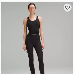 Lululemon Black racerback run tank top